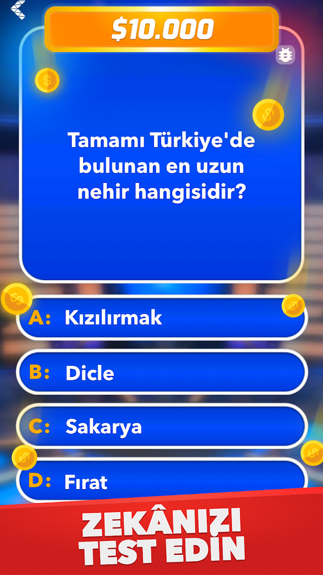 Milyoner - T�rk�e Test Oyunu Resimleri