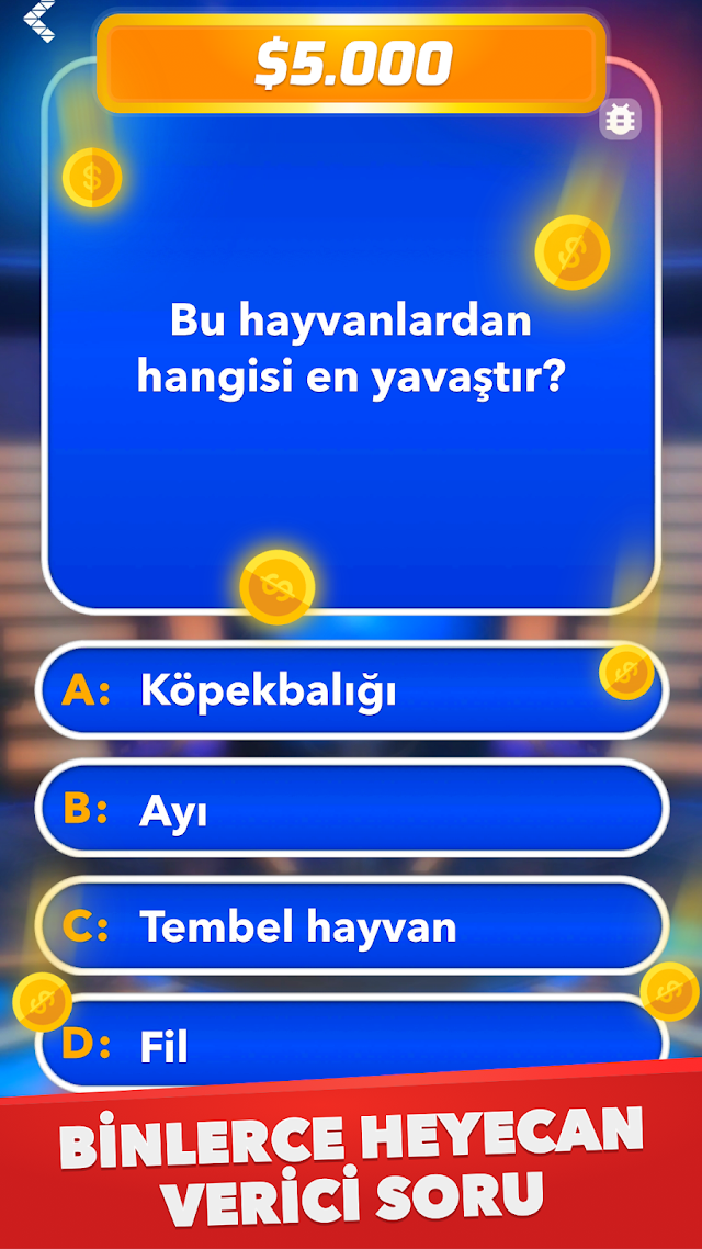 Milyoner - T�rk�e Test Oyunu Resimleri