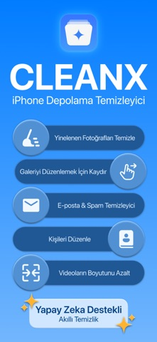 CleanX: Yer Aç ve Düzenle Resimleri
