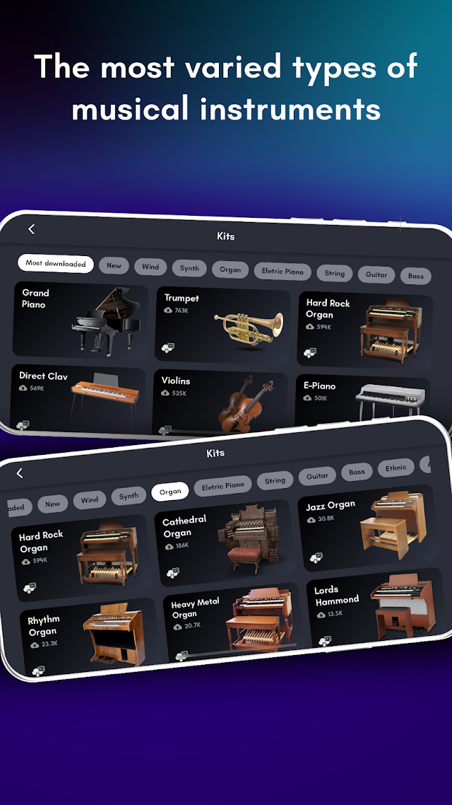 Real Piano: elektrikli klavye Resimleri