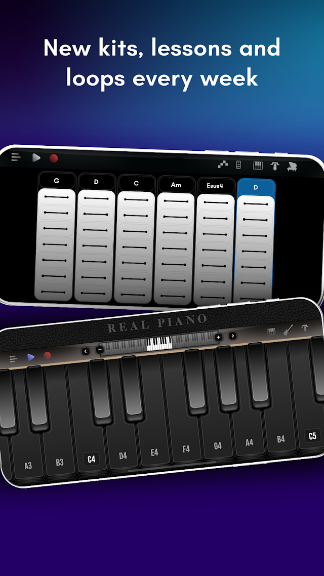 Real Piano: elektrikli klavye Resimleri