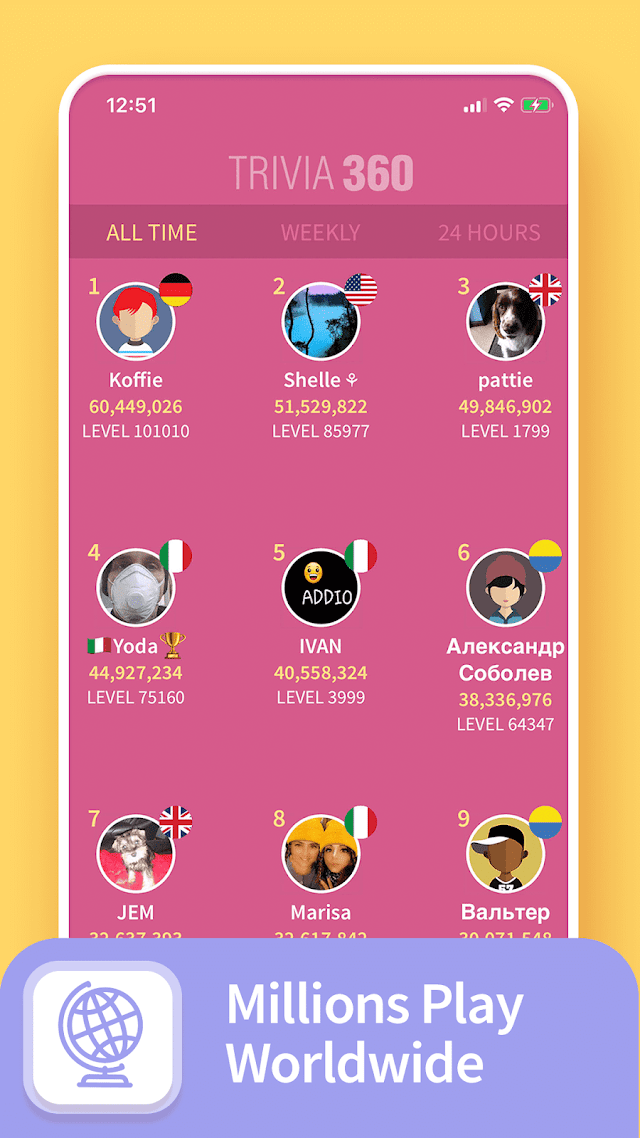 TRIVIA 360: Quiz Game Resimleri