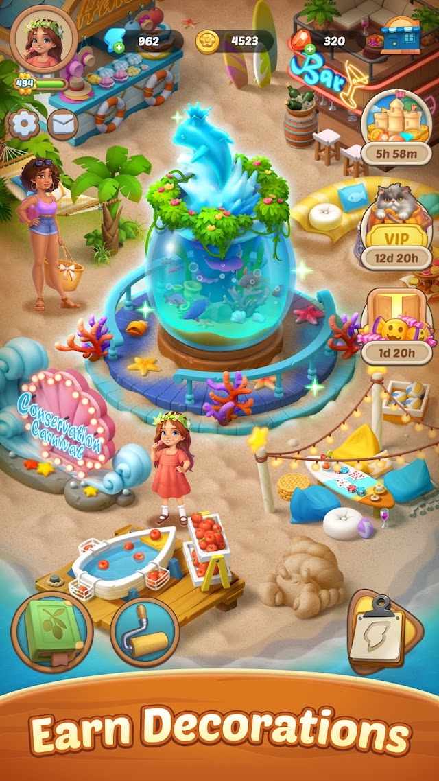 Seaside Escape®: Merge & Story Resimleri