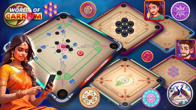 Carrom Dünyası :3D Masa Oyunu Resimleri