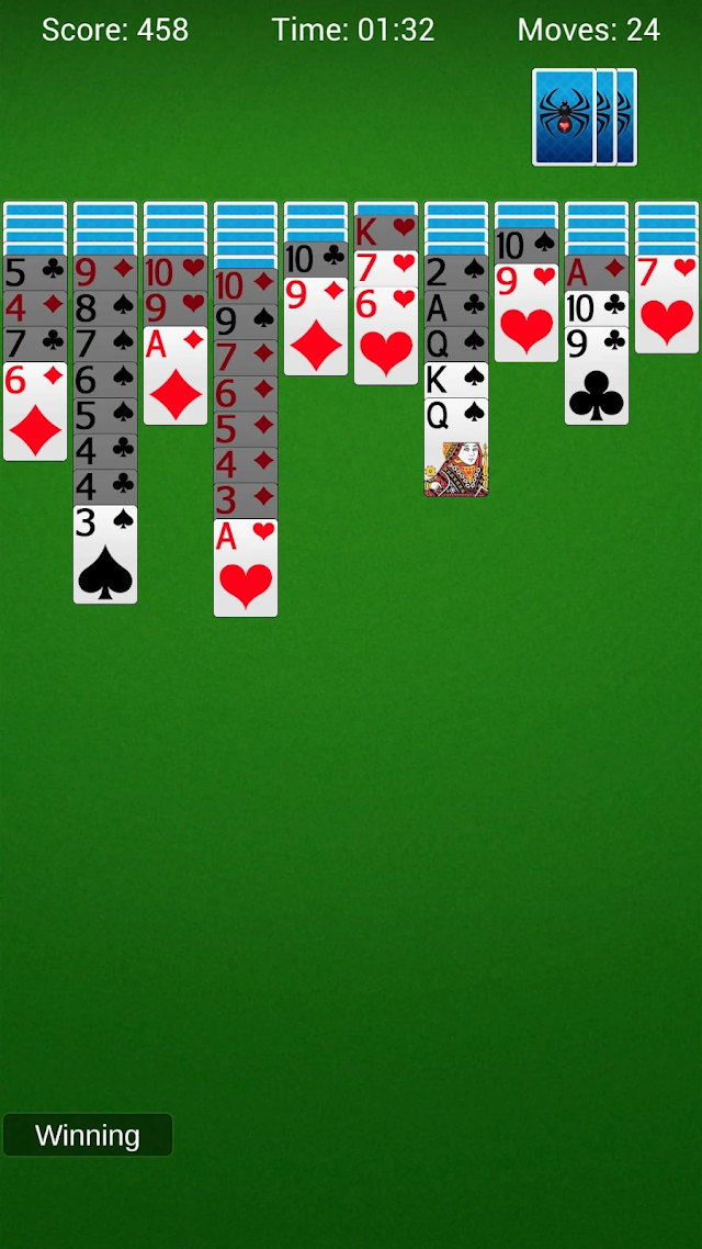 Spider Solitaire - Card Games Resimleri