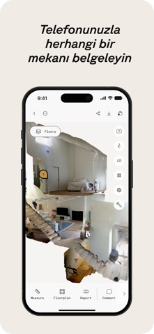 Polycam 3D Tarama ve Kat Planı Resimleri
