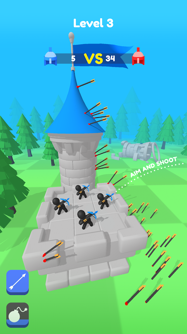Merge Archers: Kaleni Savun Resimleri