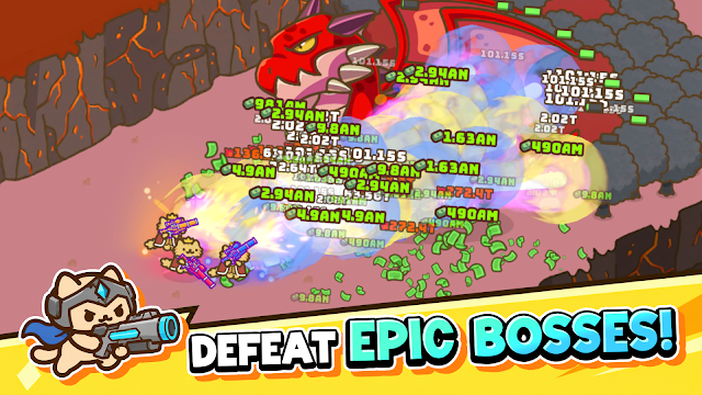 Idle Cat Gunner: Shooter RPG Resimleri