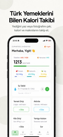 Yamigen Kalori Hesaplama Resimleri