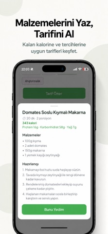 Yamigen Kalori Hesaplama Resimleri