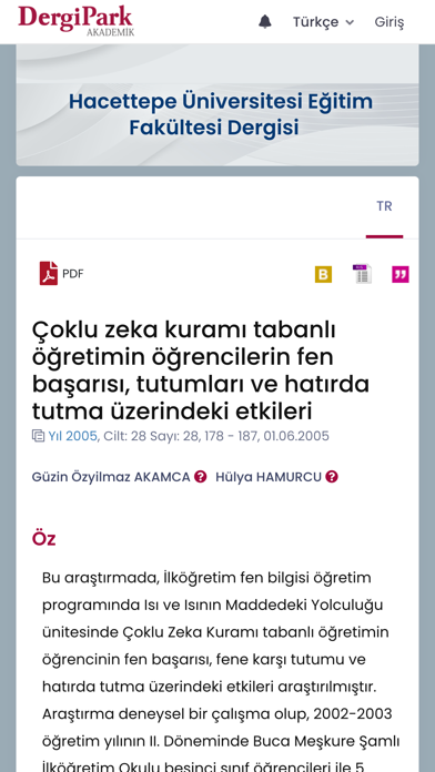 DergiPark Akademik Resimleri