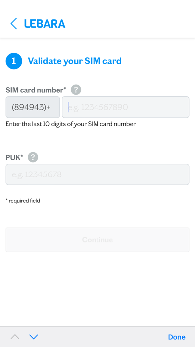 Lebara SIM Activation Resimleri