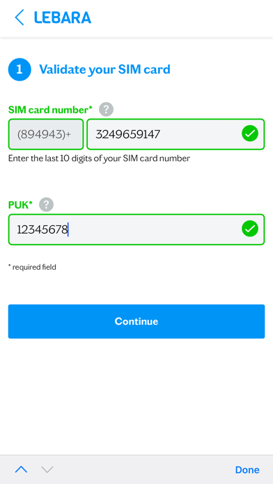 Lebara SIM Activation Resimleri