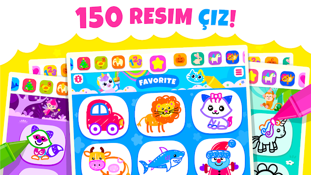 Çocuk çizim ve boyama oyunları Resimleri