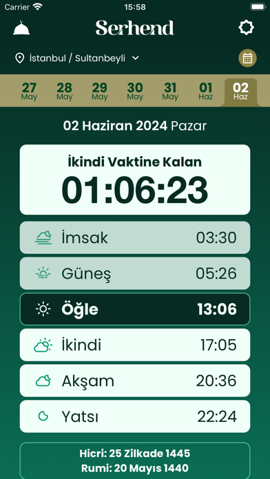 Serhend Takvimi Resimleri