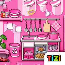 Android Tizi �ehri - Pembe Ev Dekoru ikonu