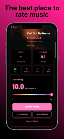Ratings: Rate & Review Music Resimleri