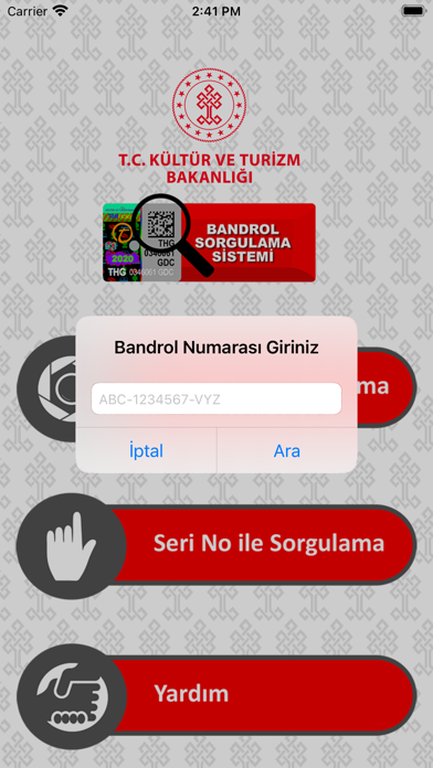 Bandrol Sorgu Resimleri
