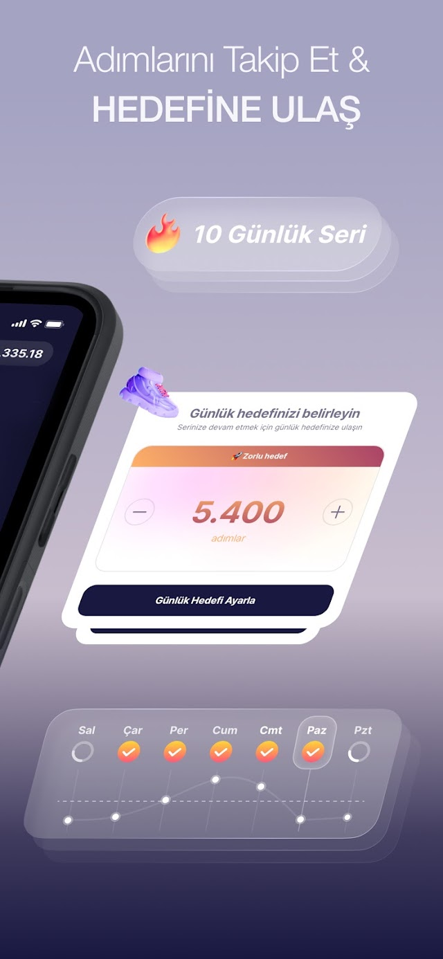 SweatcoinAdım Sayar ile Yürü Resimleri