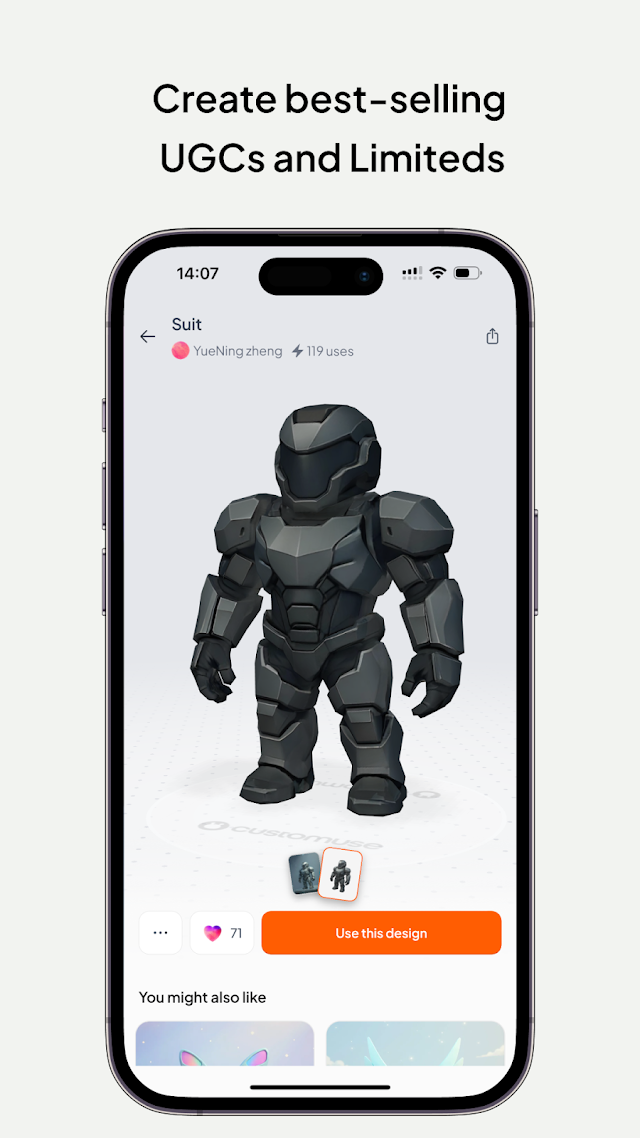 Customuse: Skins Maker Roblox Resimleri