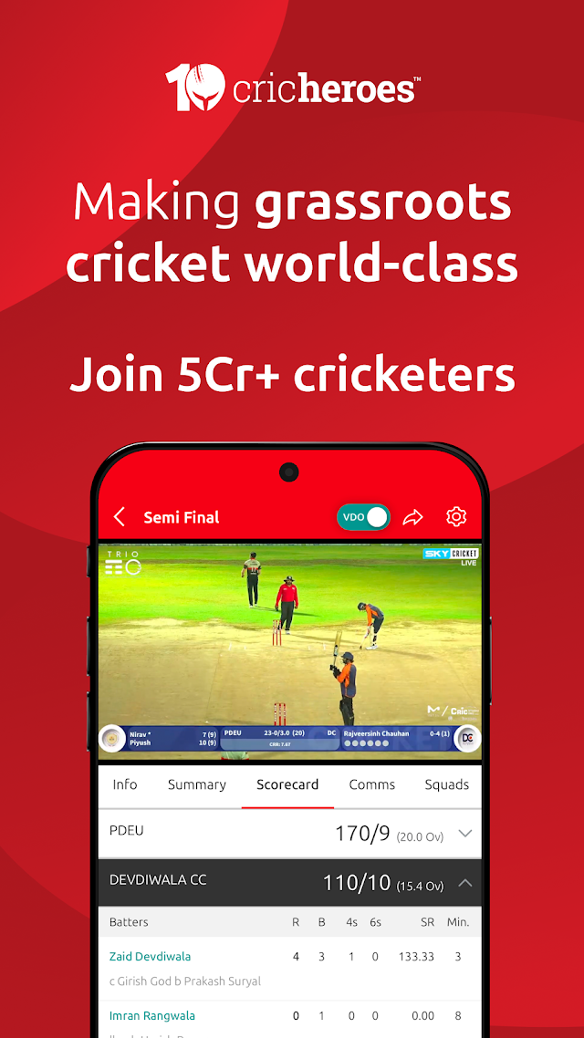 CricHeroes-Cricket Scoring App Resimleri
