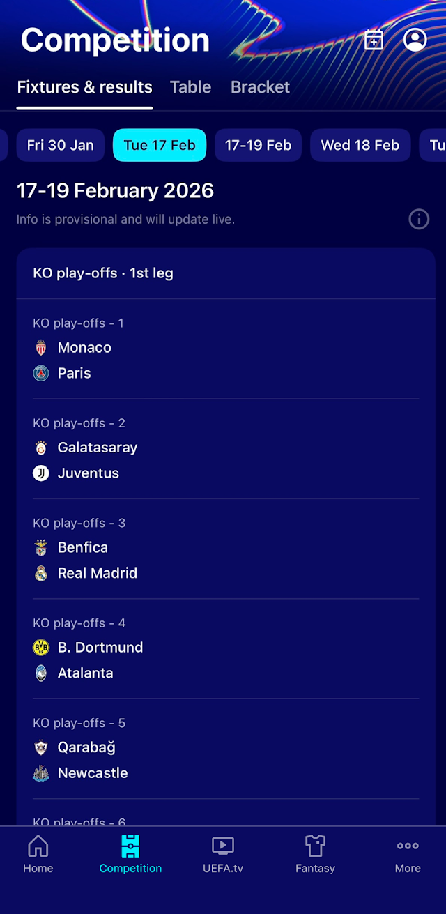 UEFA Champions League Official Resimleri