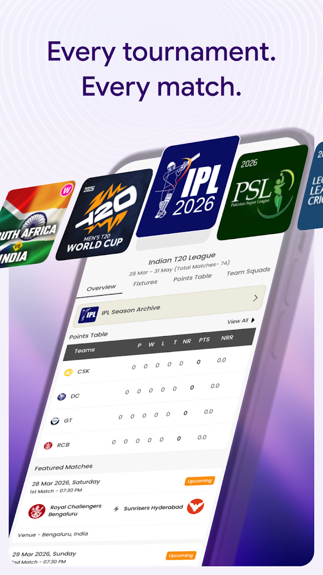 Cricket Guru - Fast Live Score Resimleri
