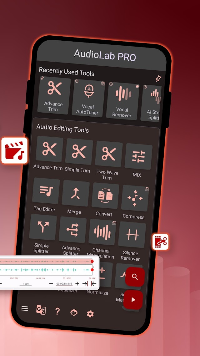 AudioLab Ses Kesici & Editör Resimleri