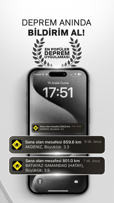Deprem Uyarı Sistemi Anlık Resimleri