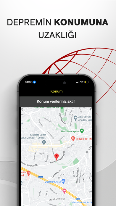 Deprem Uyarı Sistemi Anlık Resimleri