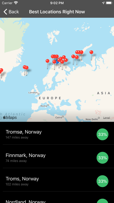 My Aurora Forecast & Alerts Resimleri