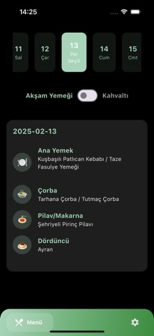 KYK Yurt Menü: Yemek Listeleri Resimleri