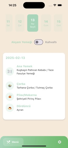 KYK Yurt Menü: Yemek Listeleri Resimleri