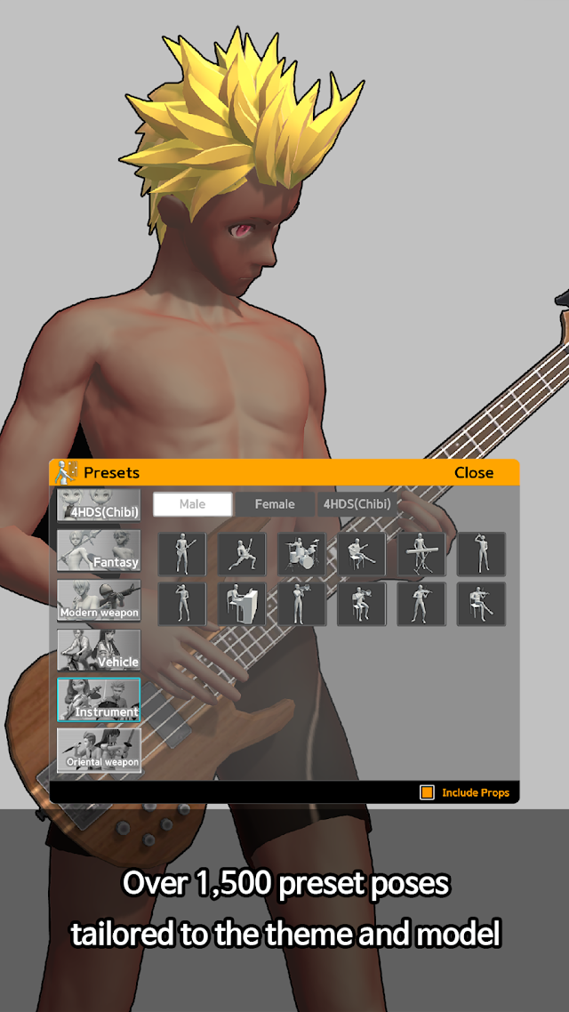 Easy Pose - 3D pose making app Resimleri
