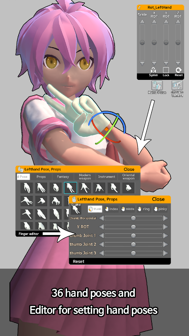Easy Pose - 3D pose making app Resimleri