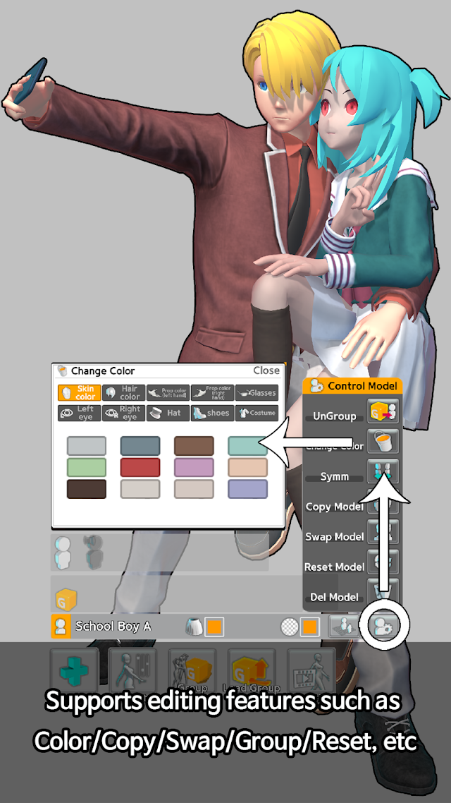 Easy Pose - 3D pose making app Resimleri