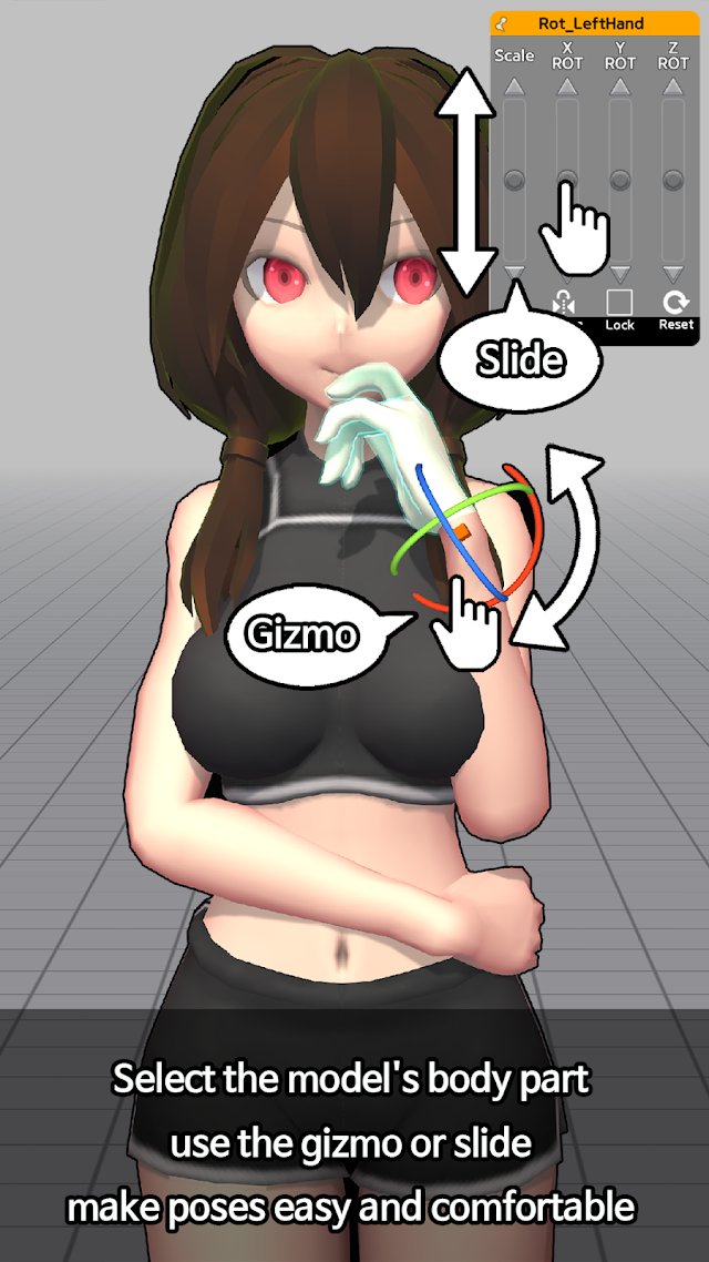 Easy Pose - 3D pose making app Resimleri