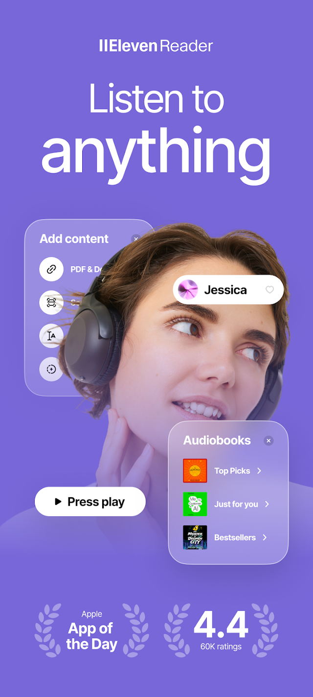 ElevenReader: Read Books Aloud Resimleri