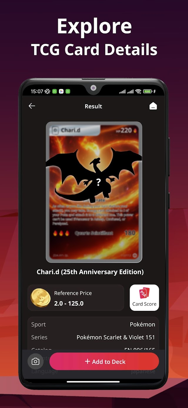 TCG Card Scanner TCG Collector Resimleri
