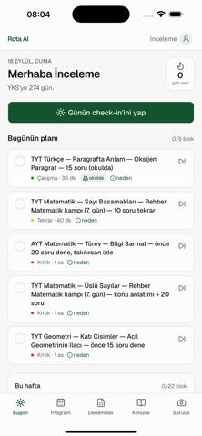 Rota AI: YKS Koçu Resimleri