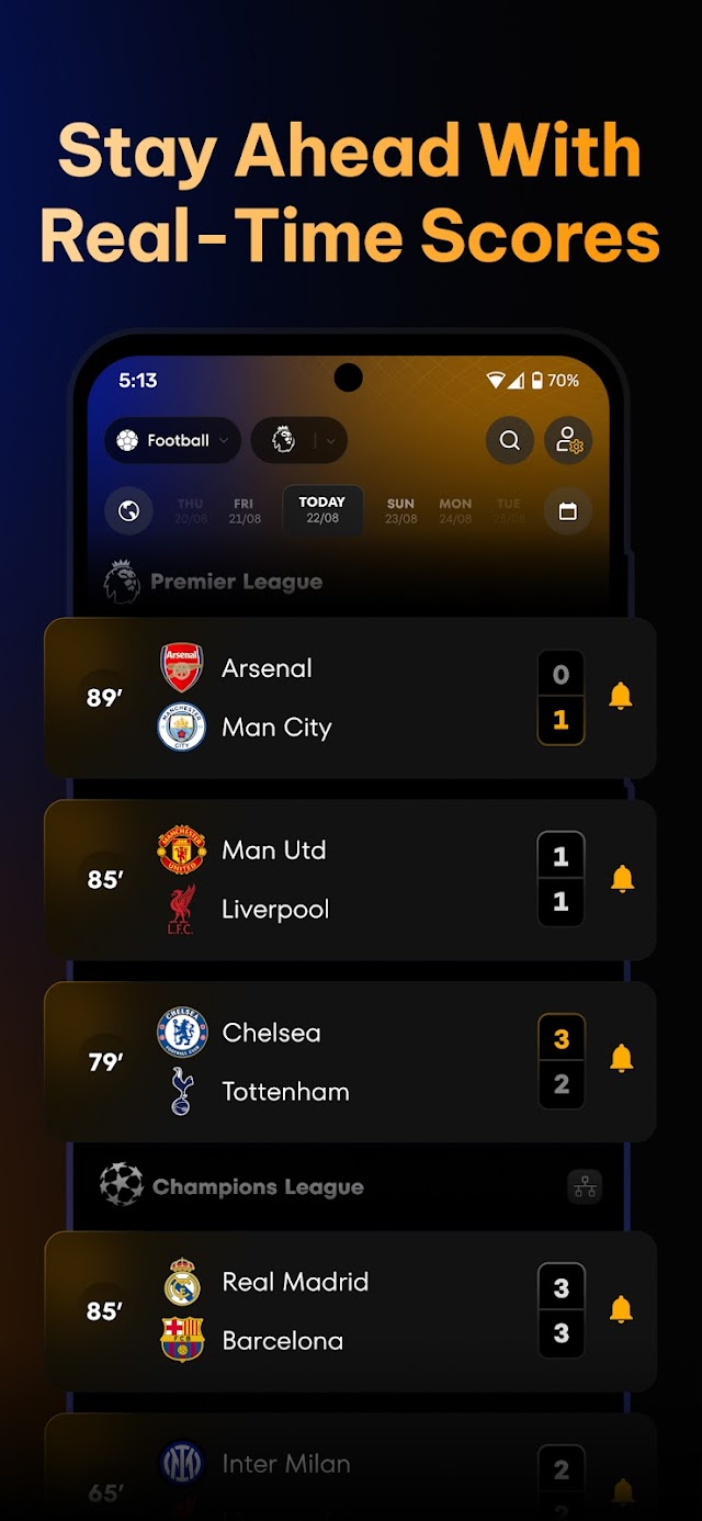 Uniscore - Live Sports Scores Resimleri