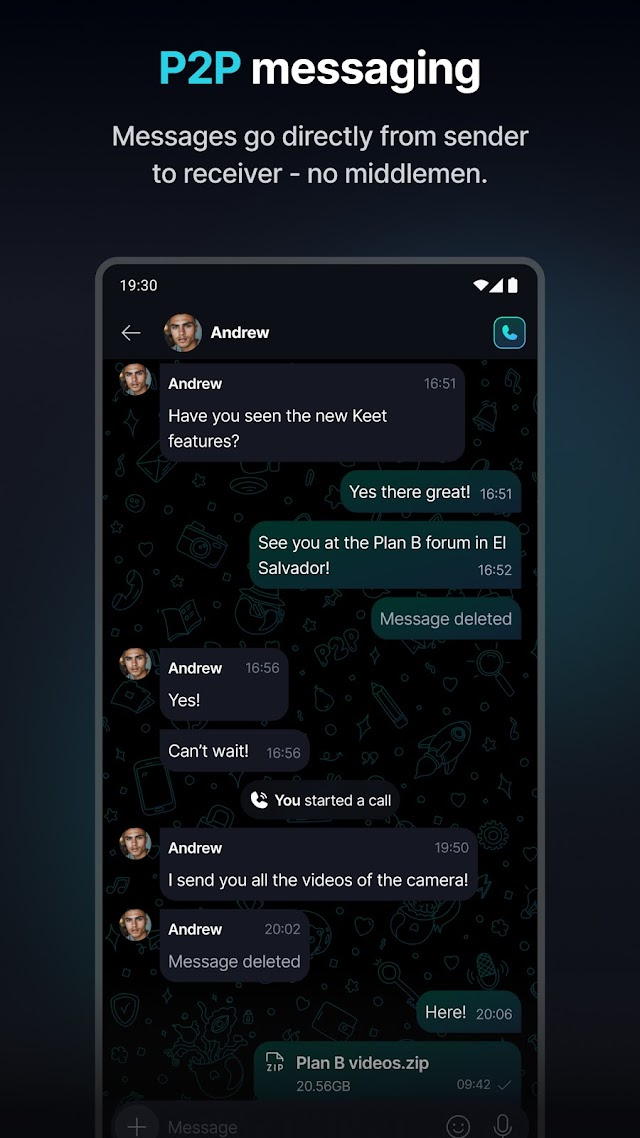 Keet - Private Encrypted Chat Resimleri