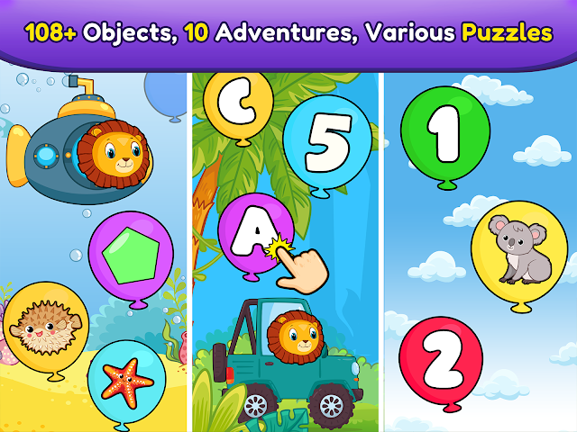 Balloon Pop Kids Learning Game Resimleri