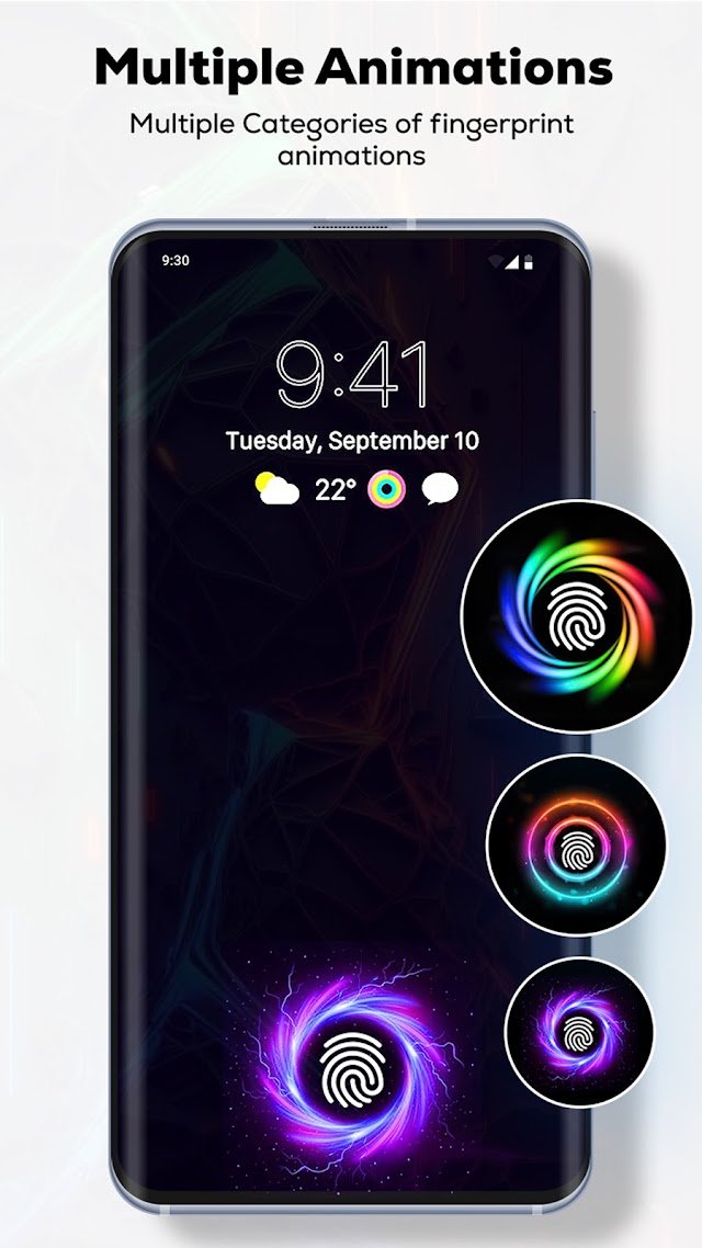 Fingerprint Live Animation App Resimleri