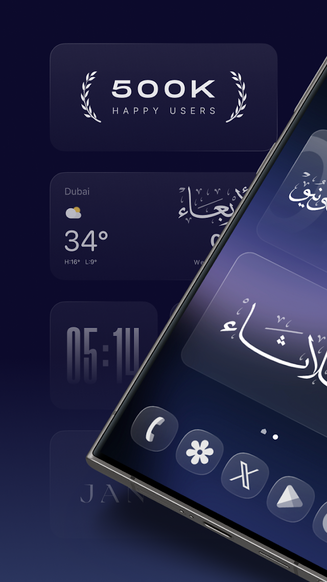 Glassify - Lüks İslami Widget Resimleri