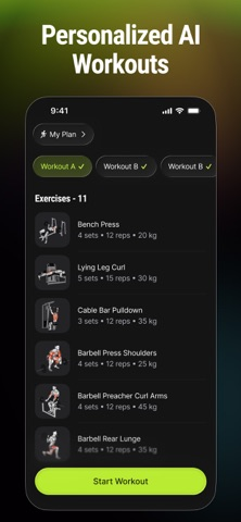 Gymtone: Antrenman Programı Resimleri