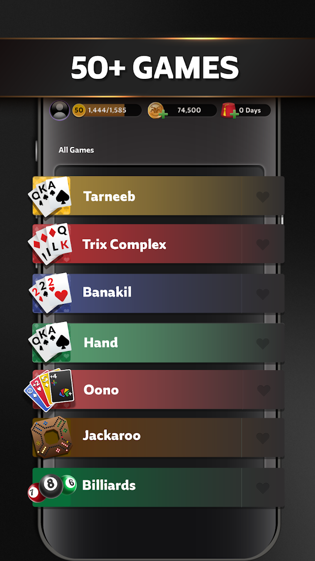 Jawaker Hand, Tarneeb & Trix Resimleri