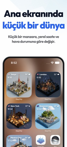 DayCity: Hava & Saat Widget Resimleri