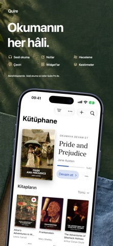 Quire: EPUB ve Kitap Okuyucu Resimleri