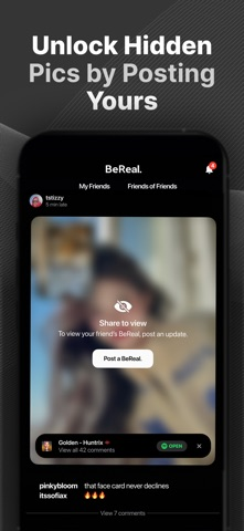 BeReal. Your friends for real. Resimleri